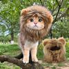 Cute Cat Hat Lion Headgear Elastic Autumn Winter Pet Hat Puppy Kittens Hat Party Photo Shoot Props Decoration Cat Accessories