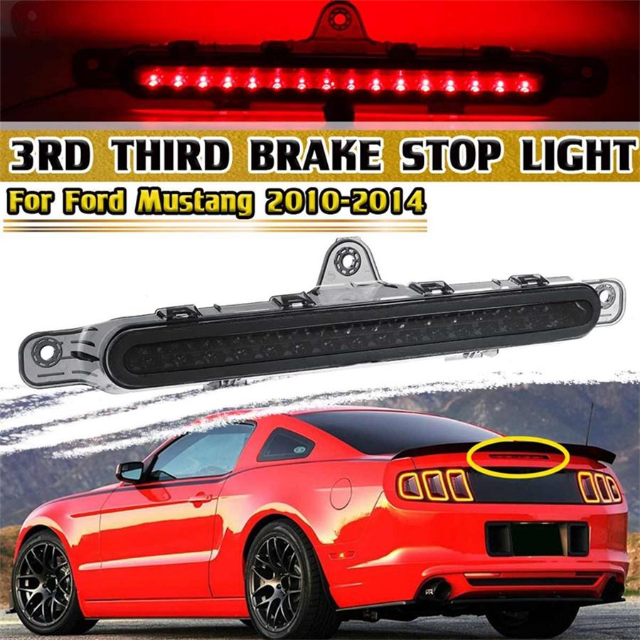 Car LED High Mount Rear Third Brake Light Stop Signal Lamp Red Lamp For Ford Mustang 2010-2014 T20A008-EHS1