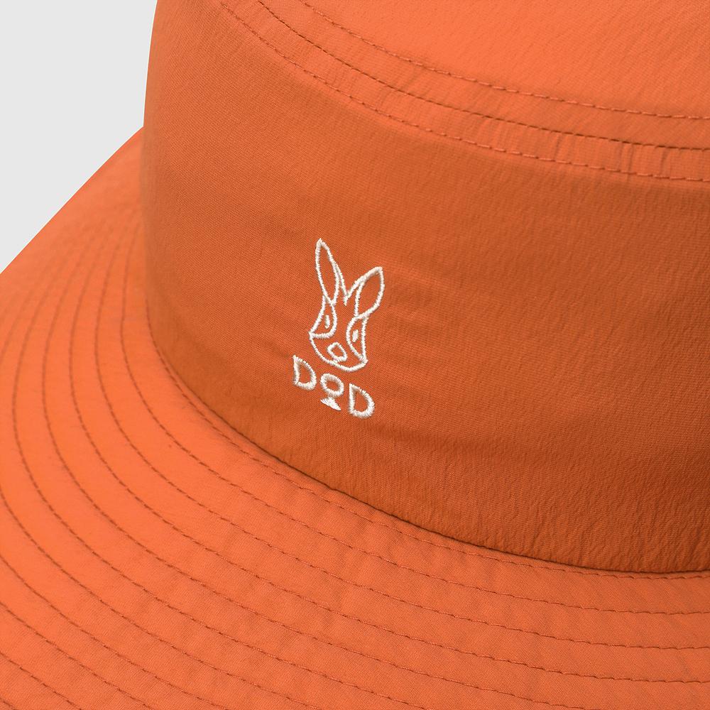 DOD See-Through Sunshade Bucket Hat (Orange)