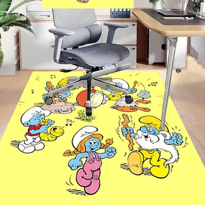 1pc Smurf Band Performance Carpet for Playroom Bedroom Living Room Sofa Home Decor,kids Game Area Rug Non-slip Floor Mat Y72399