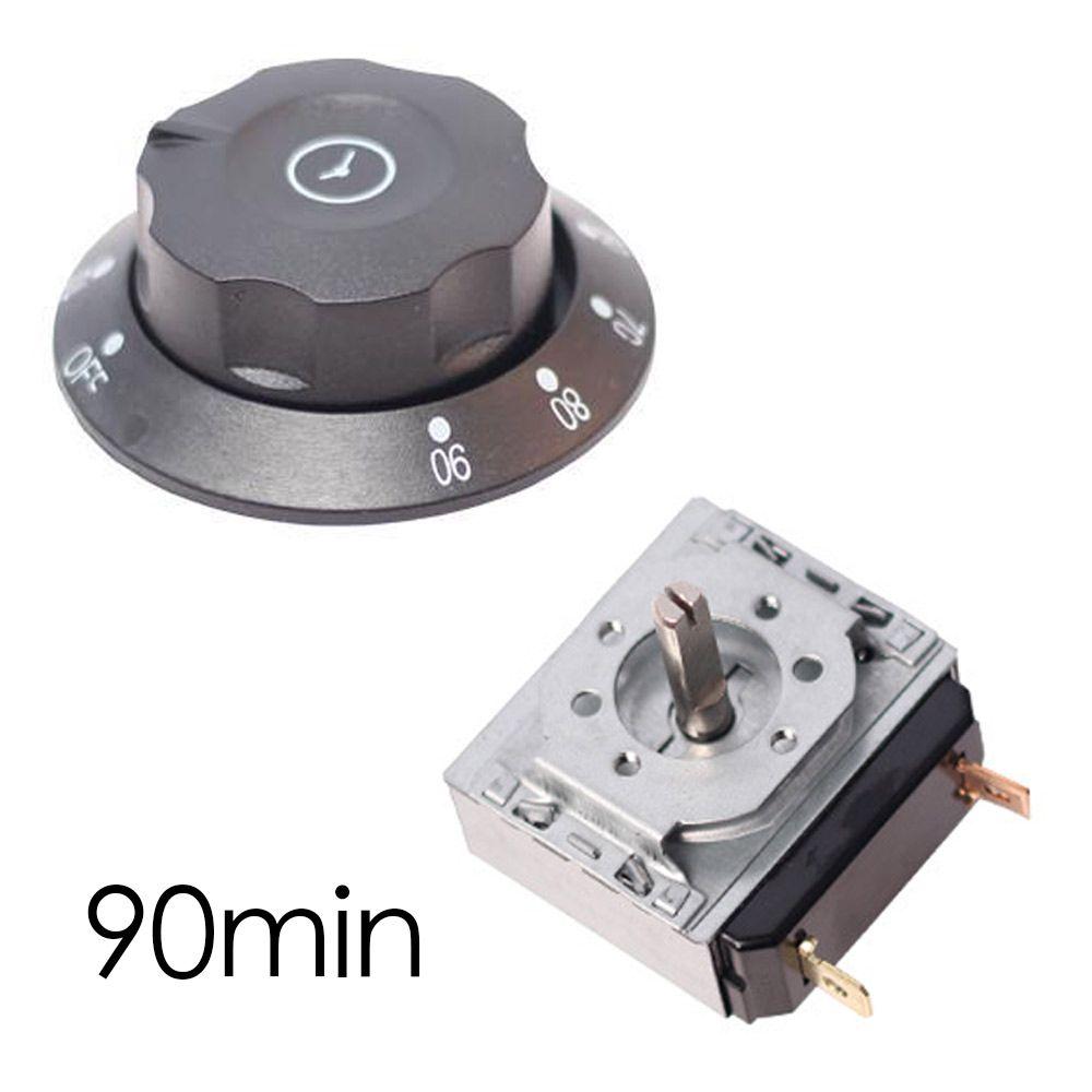 Langlebige 60/90/120min Mikrowellenherd mit Klingel Mechanischer Zeitschalter Timer Schalter Knopf