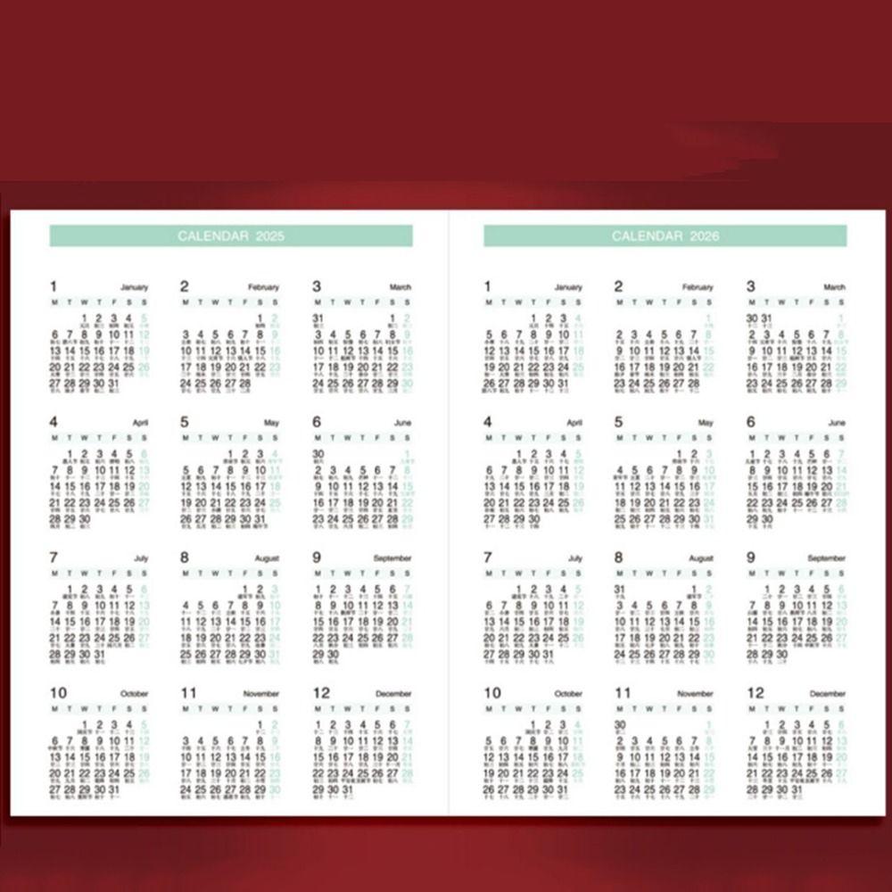 Thicken Paper 365 Days Notepad 12 Months a5 Diary Notepad 2025 Schedule Planner Notepad Stationery