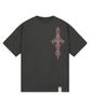 GRAVER [Unisex]Sim Cross Short Sleeve T-Shirt_Charcoal