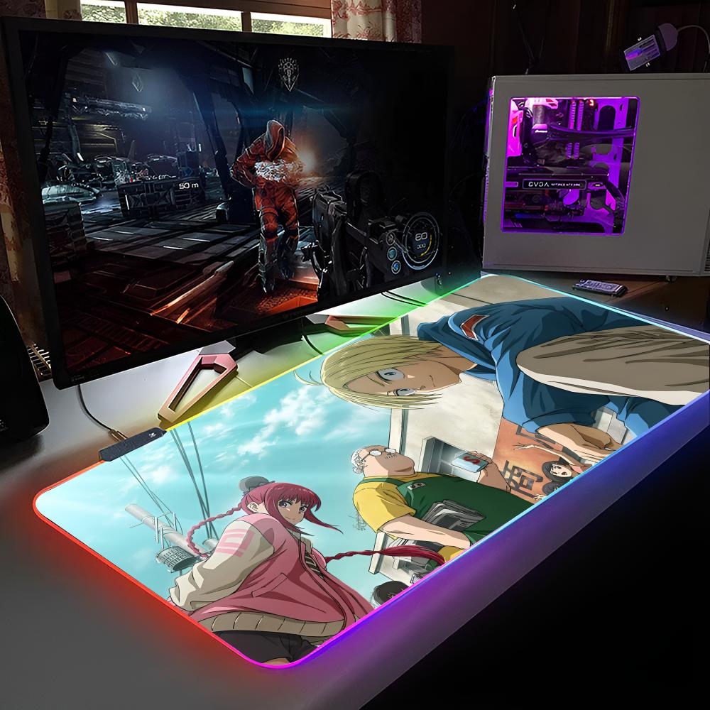 T-Taro S-Sakamoto-S Mouse Pad RGB Backlit Mouse Pad Laptop Mouse Pad Laptop Gamer Computer Desk Gaming Accessories