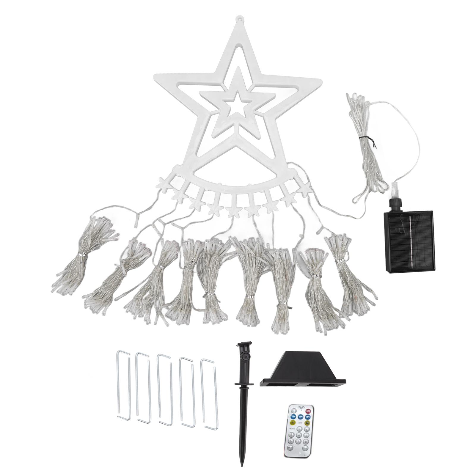 

Рождественская елка водопад огни солнечные 350LED 8 режимов водонепроницаемый водопад гирлянда с пультом дистанционного управления