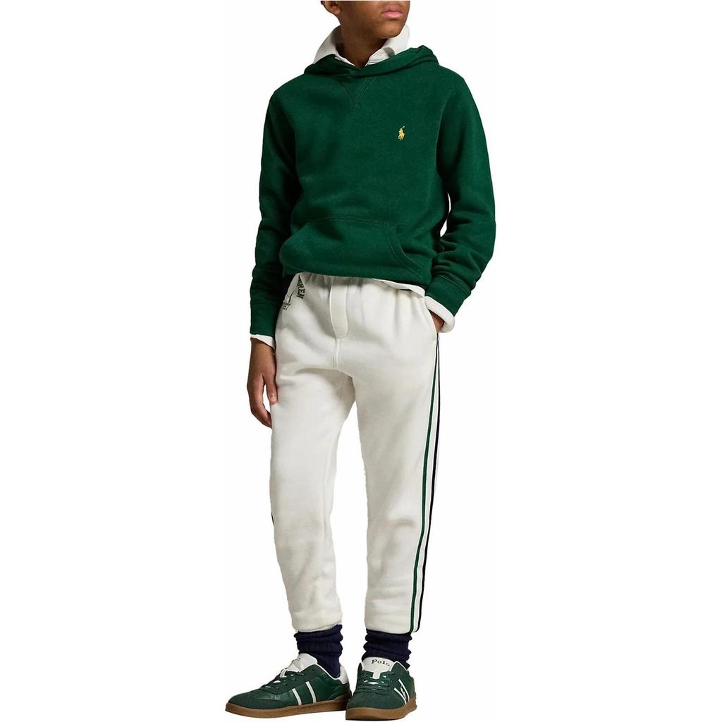 Felpa con cappuccio Polo Ralph Lauren Bambini Tinta Unita Ricamo Piccolo Pony Pullover con Cappuccio Manica Lunga Felpe Bambini Verde 323749954-048