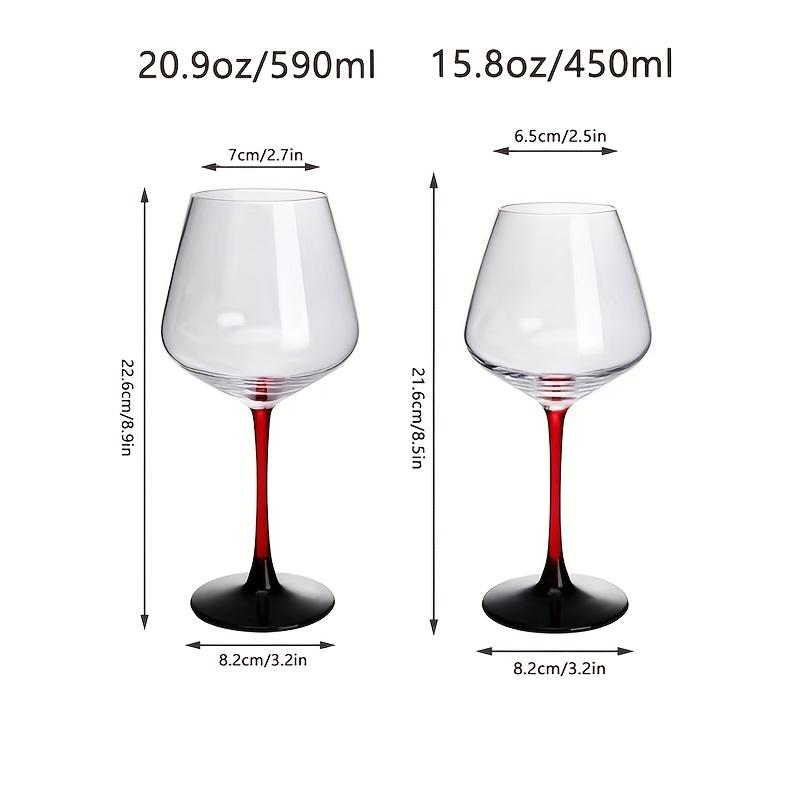 2 Stück kristallklare Weingläser für Scotch, Bourbon, Whisky, Cocktail, Cognac, Wodka, Gin, Tequila – perfekt für Bar, Pub, Club, Restaurant und den Heimgebrauch – Enhan