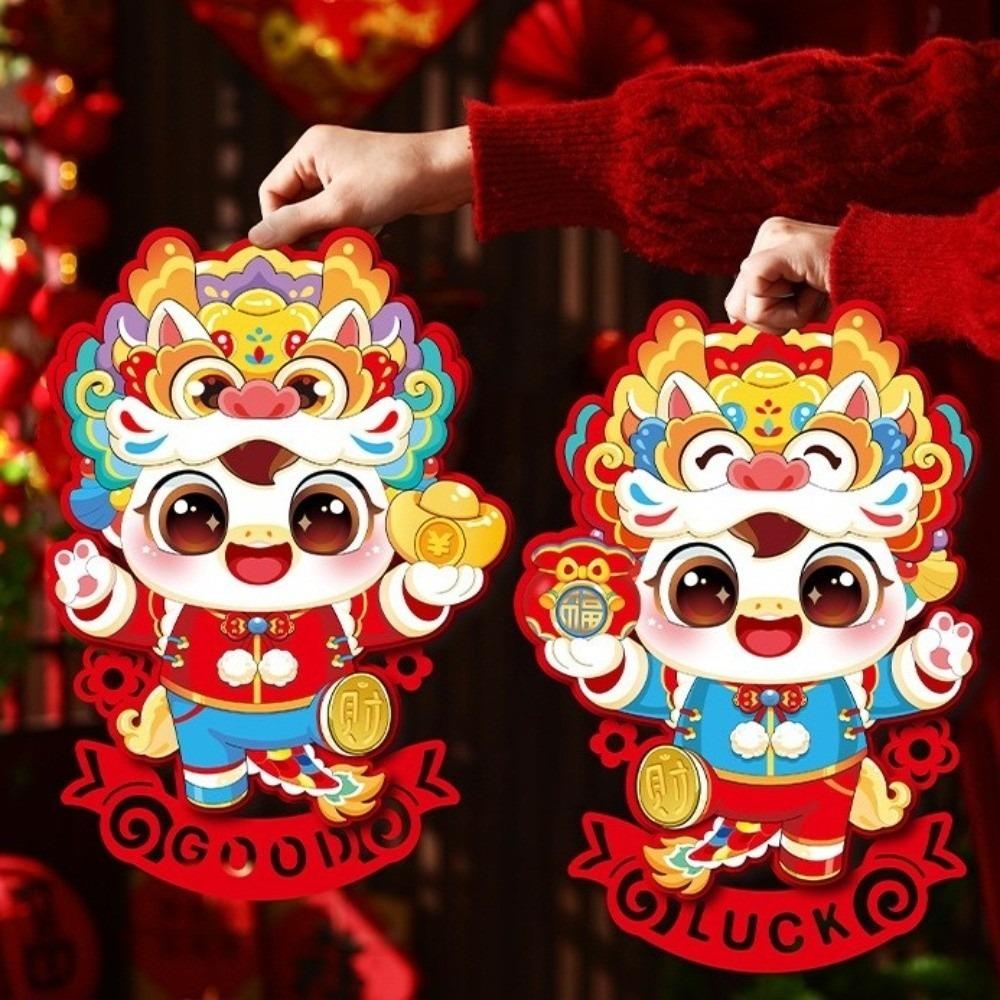 Lucky Horse Year Couplet 2026 Chinese New Year Decor Door Stickers  For Spring Festival Traditional