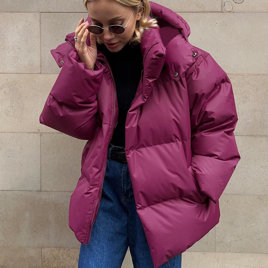 Damen-Herbst- und Winterjacke im europäischen und amerikanischen Stil – locker geschnitten, warm und modisch