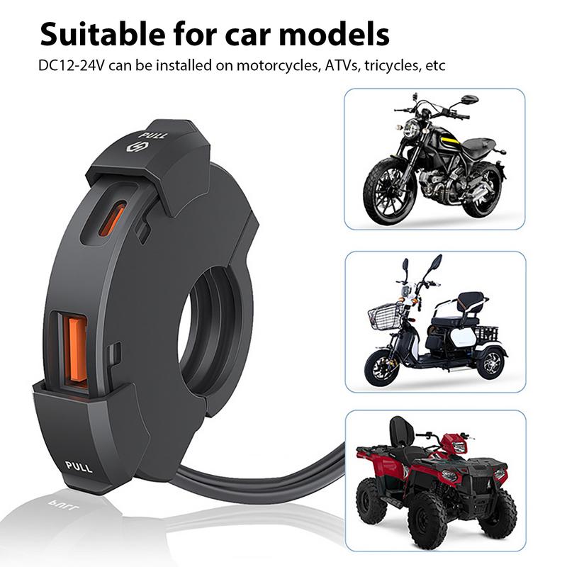 USB Motorcycle Charger Port Flexible Type C Charging Stand Motorcycle Phone Charger Motorcycle Accessories And Parts