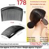 15-Tooth Flat-Head Transparent White Comb for Bangs, 7cm Flyaway Hair, DIY Accessory