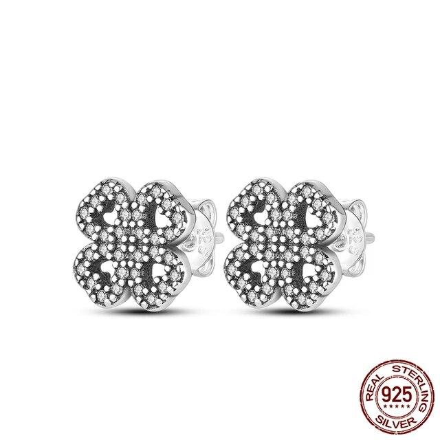 Neue Design Stern Flügel Ohrstecker Creolen für Frauen Freundin Frau Silber 925 Schmuck Geschenk Tropfen Ohrringe