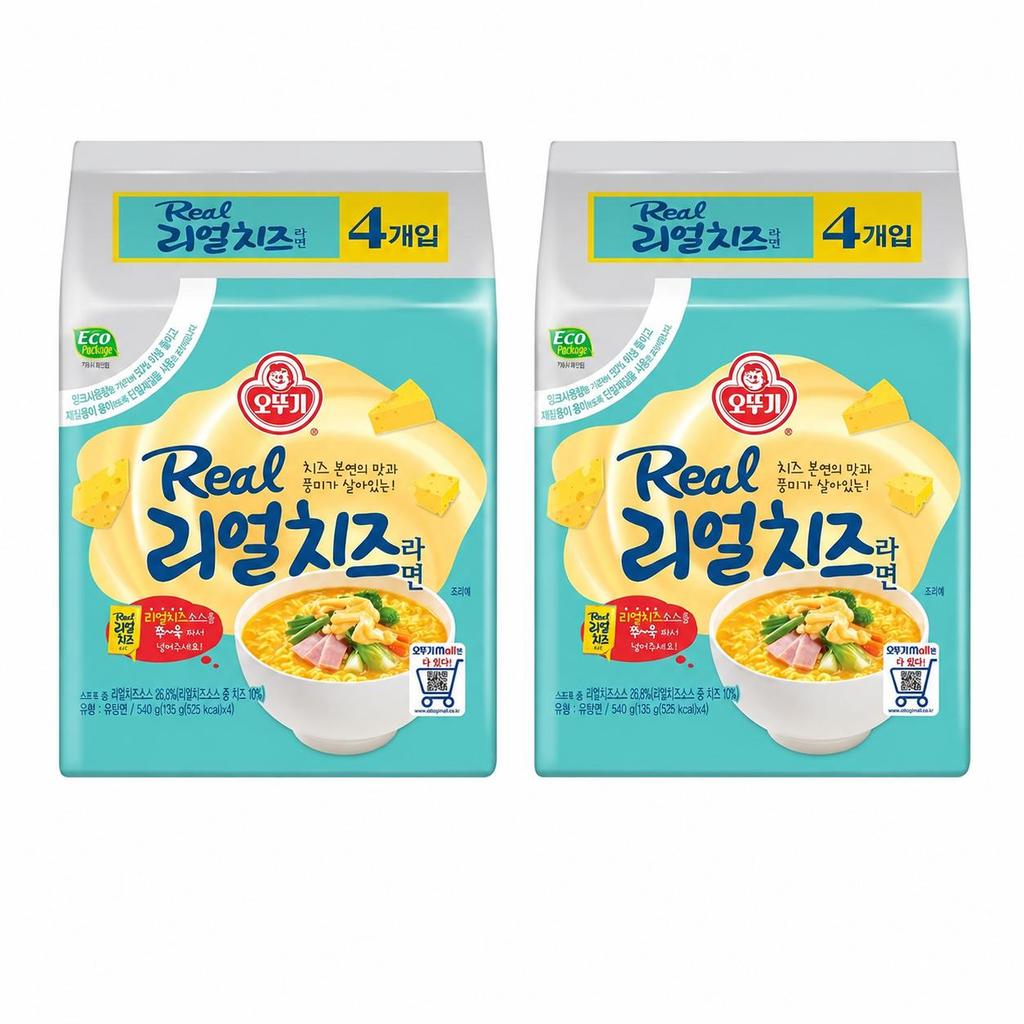 Ottogi Real Cheese Ramen 135g (2 Options)