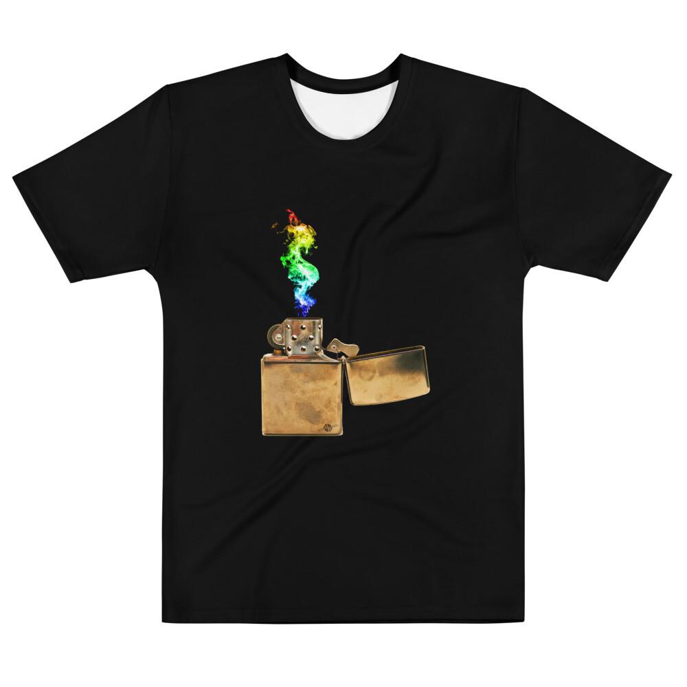 Rubino Propaganda On Fire Tees Lighter Flames Tshirt Unisex T-Shirt XXL