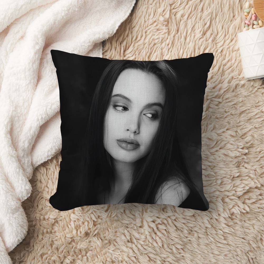 Actor Star Angelina Jolie Pillow Anime Pillow Sofa Bed Head Pillow Cover Cushion Cover x cm Fashion