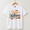 Happy Halloween Ghost Pumpkin T Shirt Cute Spooky Season Unisex Graphic Tee