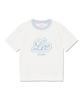 LEE Women'S Waffle Short Sleeve Sweatshirt White