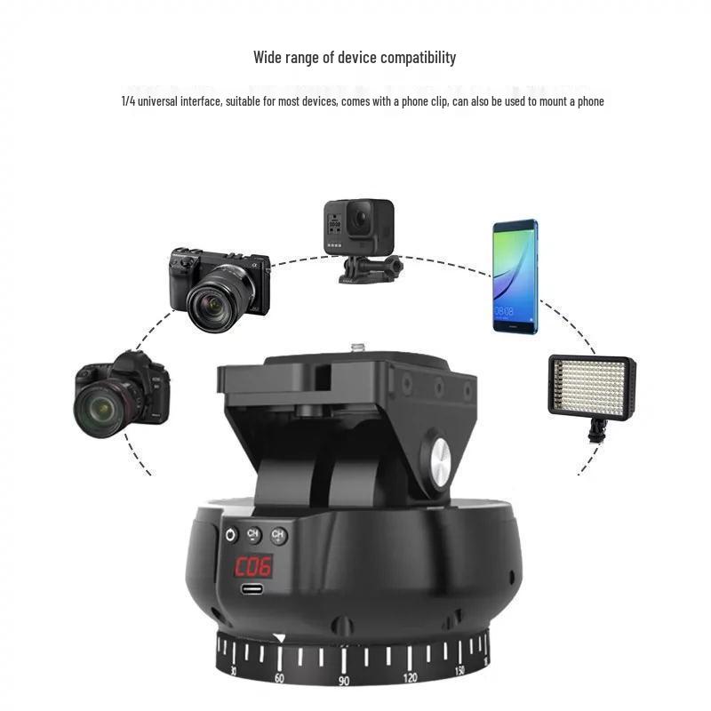 Era Panoramic Electric Pan-Tilt Head: 360° DSLR Camera Time-Lapse Photography with Automatic Rotation