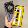 Retro Cassette Tape Case for Samsung Galaxy A41 A24 A55 A26 A72 A36 A23 A53 A32 A22 A52 A51 A73 A35 A25 A71 Black Soft Phone