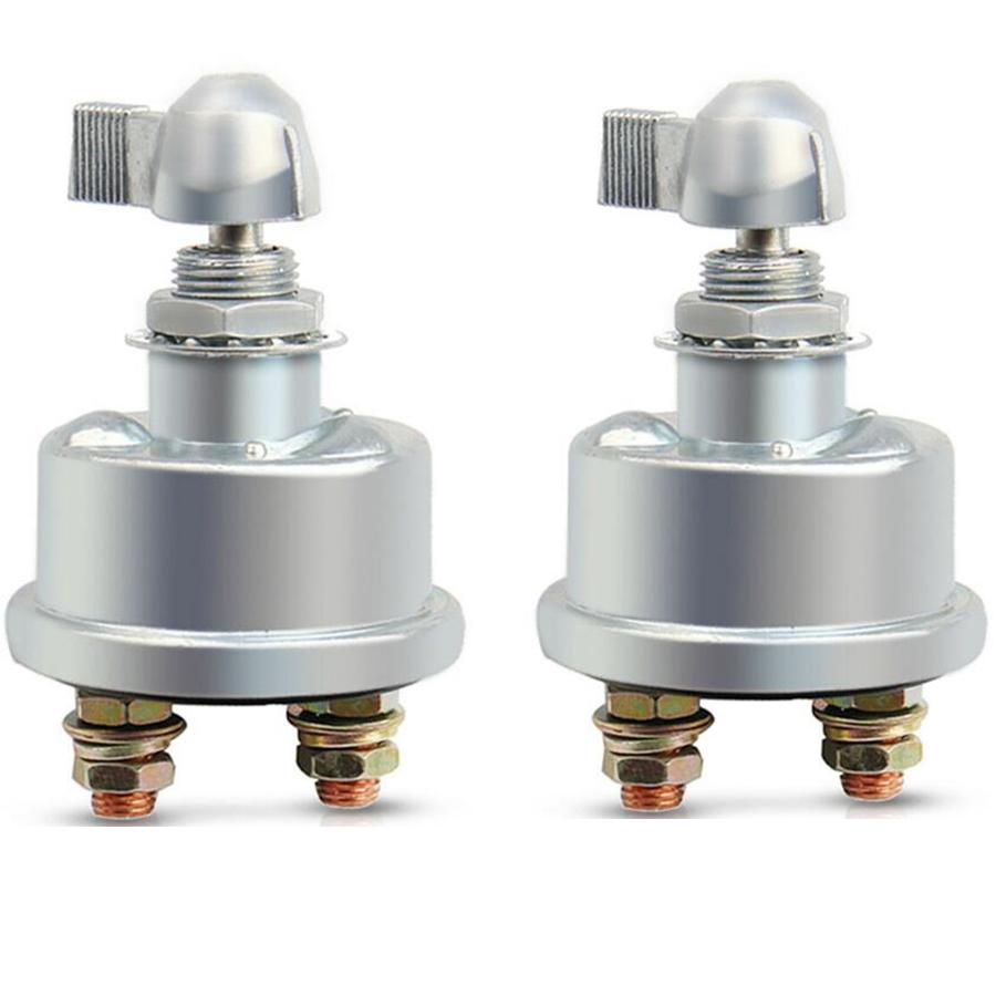 2PCS Heavy Duty 2Post Racing Master Battery Quick Disconnect Cut Shut Off Kill Switch