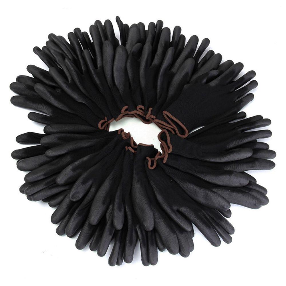 Black Workplace Palm Coating Grip Builders Protection Garden Supplies Work Glove Safety Gloves