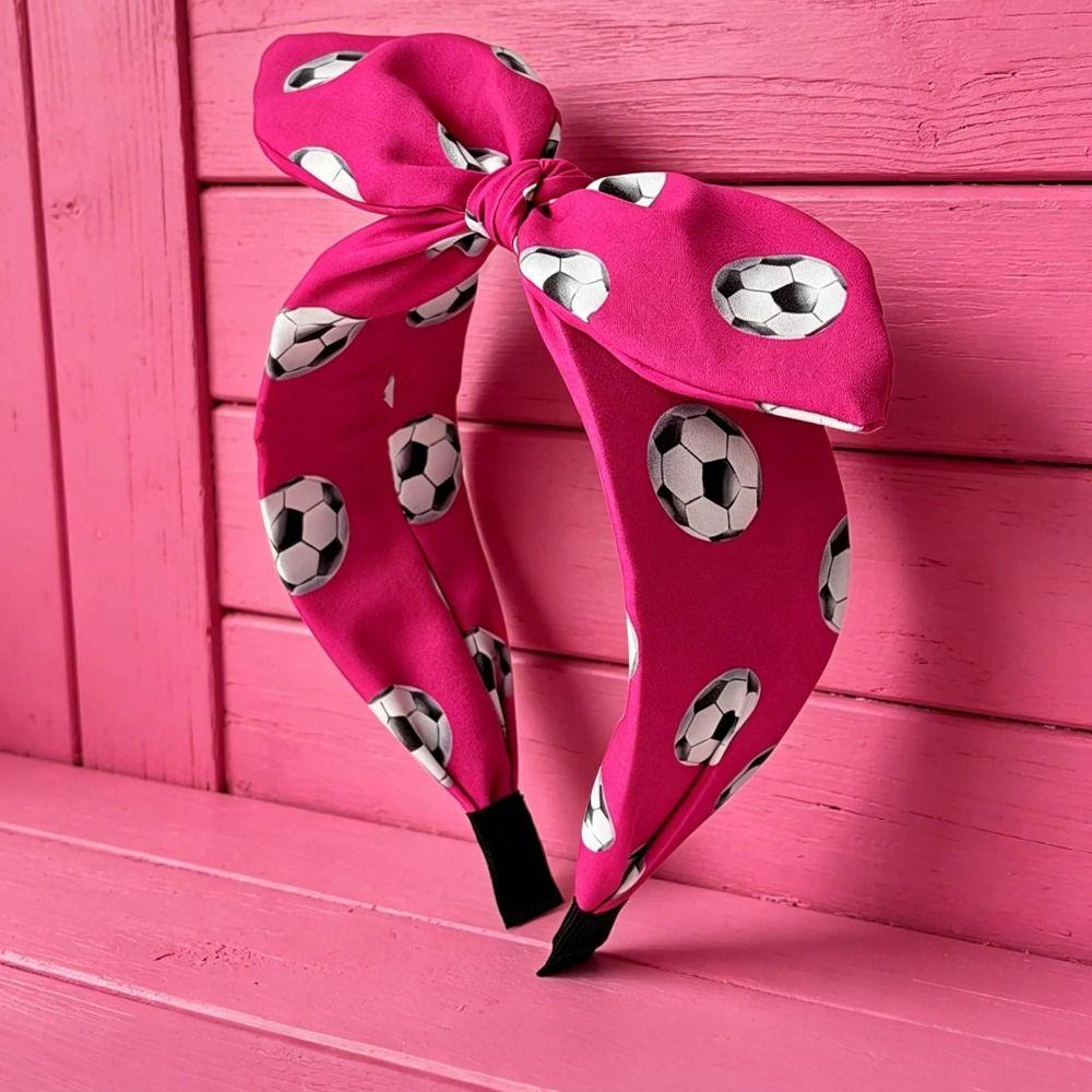 Bow Soccer Fan Hair Band Rabbit Ear Fan Cheering Hair Hoop Football Headband Celebration