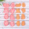 8/16pcs Easter Cookie Cutter Mold Set Easter Eggs Rabbit Biscuit Fondant Mould For Easter Party Cake Decoration DIY Baking Tools