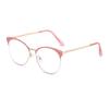 Half Frame Spring Hinge Metal Mirror Legs Cross Border Fashion Frame Point Paint Anti-Blue Light Women Men Glasses
