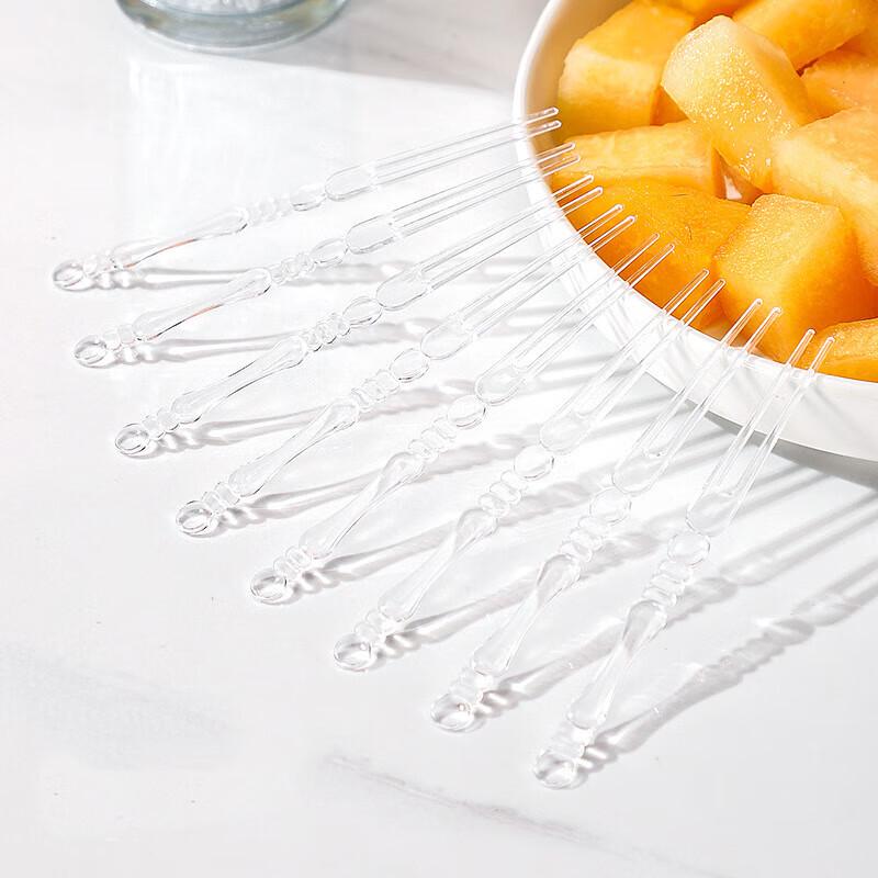 

Disposable Plastic Bamboo Knot Fruit Forks