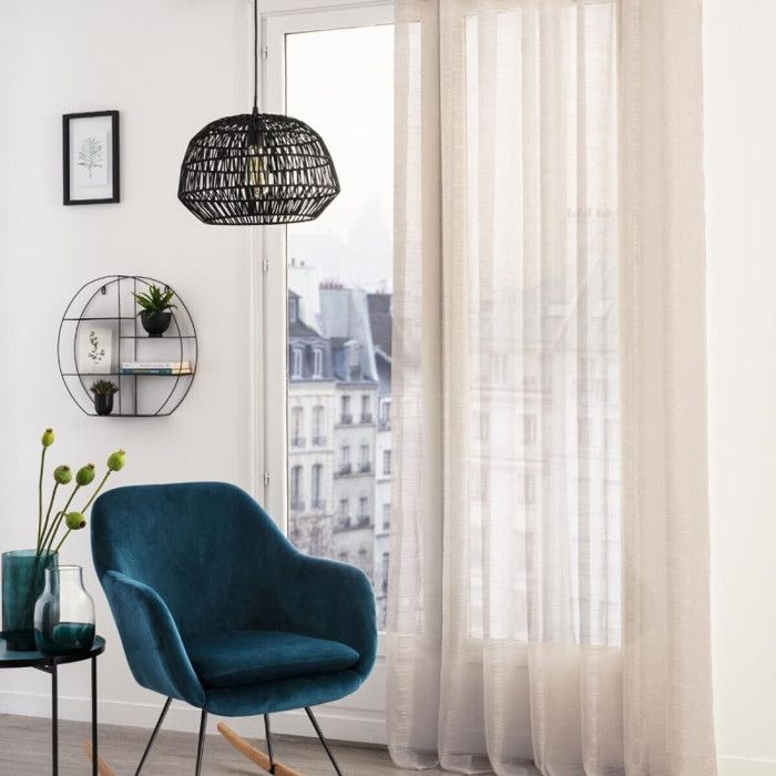 Voilage tamisant "Louis" 140 x 240 cm Atmosphera - Lin -