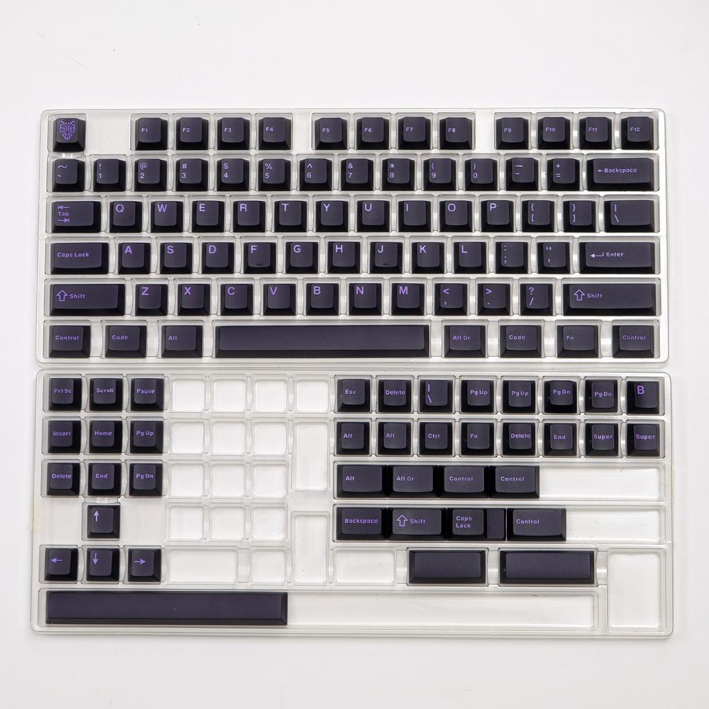 114 Key Ink Orange Custom Semi Transparent Double Shot Key Caps Cherry Profile Translucent ABS Keycaps for MX Switches Keyboard