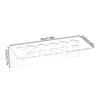 Wall Mounted Scissor Holder with 11 Holes Salon Tool Hair Cutter Supplies Acrylic Display Stand for Work Space Barber Shop