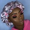 Mommy and Me Silk Hair Bonnet Reversible Soft Satin Sleeping Cap Sleeping Designer logo Custom Bonnets
