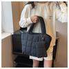 Ielgy Fashion Casual Large-Capacity Korean Version Cotton-padded Bag Simple Shoulder Tote Bag