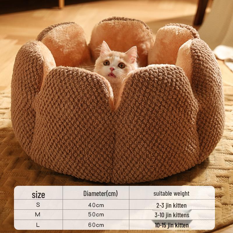 Verdicktes Kaktus Haustierbett: Gemütliche Wintermatte für Katzen & Hunde