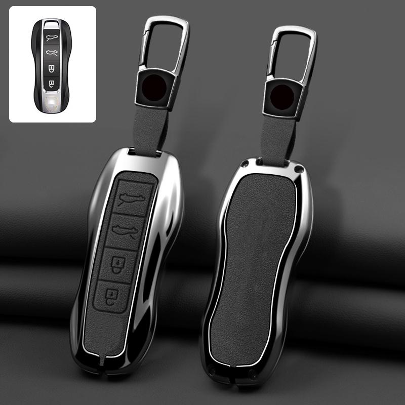 Zinc Alloy Leather Car Key Case For Porsche Panamera Cayenne 971 911 970 981 991 9Ya Macan Boxste Protecticve Case Key Case