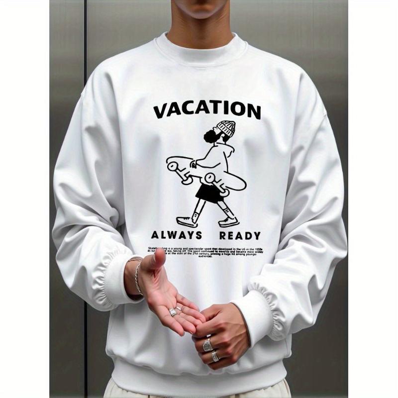 

Travel & Family Gatherings, Fleece Lined & Stylish, Men s Crew Neck Sweatshirt XXL чорний