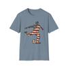 American Flag Soccer Player Children's Children's T  Children's T-shirt | USA Patriotic Soccer Tee