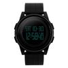 Men's Waterproof Digital Sports Watch, Multifunctional, 12/24 Hour Display, LED Backlight, Stopwatch, Alarm, Military Style, Simple Design with Rubber