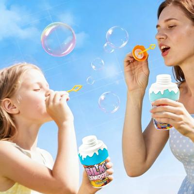 Bubble Bottle Toys Mini Ice Cream Shape Portable Bubble Bottle Non-Spill Inverted Design Machine Blower Maker for Kids Outdoor Play Picnic Fun Party