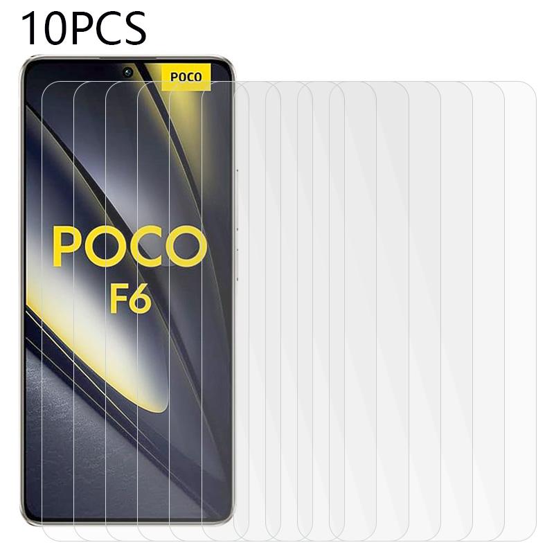 

10PCS For Xiaomi Poco F6 5G/Redmi Turbo 3 5G Anti-Explosion Screen Protector Tempered Glass HD Clear Film Type A