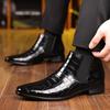 Men Chelsea Boots Pointed Toe Fashion Casual Ankle Boots Men