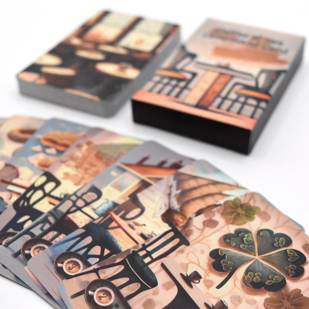 Coffee of Two Lenormand Cards Dragon Flower Divination 36 Cards [Authentic]