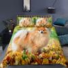 Dog Printed Bedding Set 2/3PCS Duvet Cover & Pillowcase Doona Quilt Cover