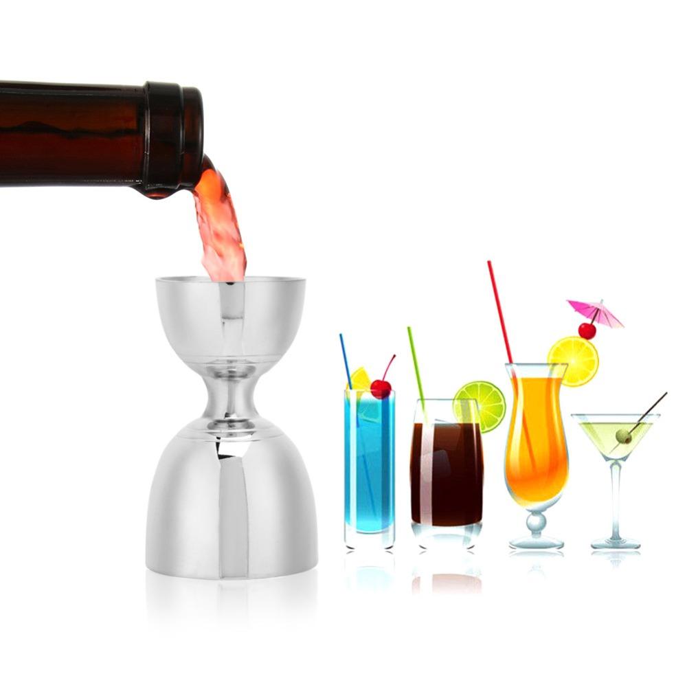 Tool Stainless Steel Double Head Cocktail Jigger Double-Sided Rustproof Bar Jigger Dishwasher Safe Cocktail Bell Jigger Home Bar