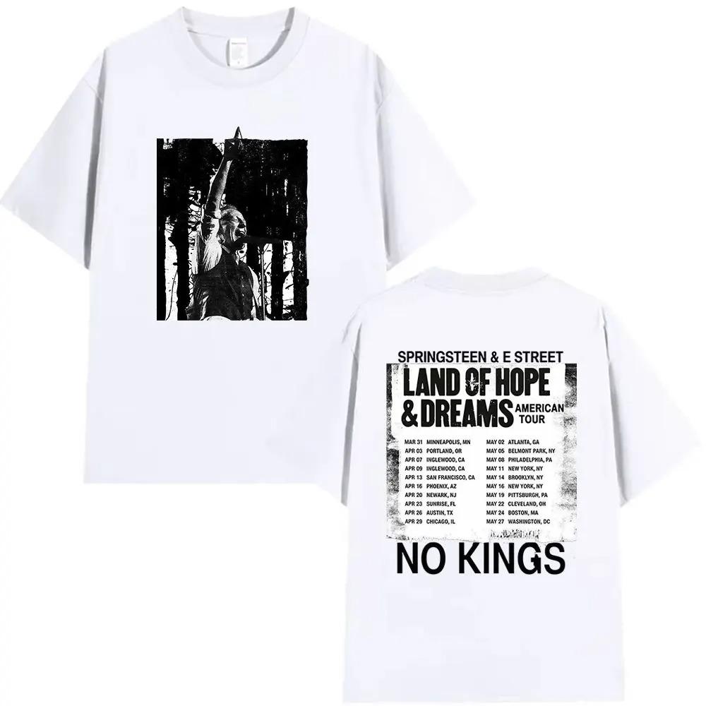 Rock Band Bruce Springsteen Land of Hope & Dreams Tour 2026 Maglietta Grafica Unisex Hip Hop Gotica a Maniche Corte Streetwear
