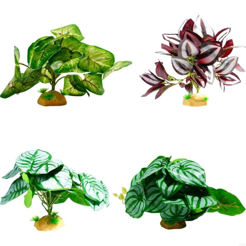 Fish Tanks Plant Artificial Leaf Crafts Simulation Landscape Leaf Plant Landscaping Decorative Plant J0MC