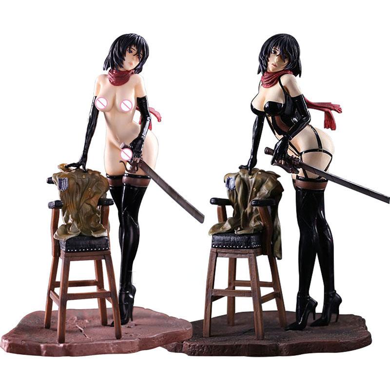 

Аниме «Атака Титанов», Микаса Акерман, фигурка, кресло для взрослых, сексуальная девушка, ПВХ, экшн-фигурка, модель, коллекция, кукла, подарки для детей