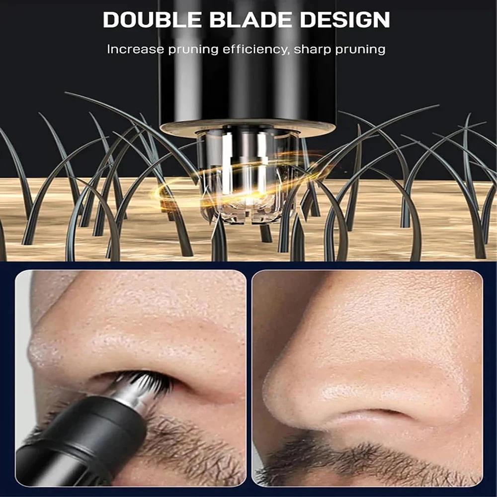 Electric  Nose Ear Trimmer Unisex Implement Shaver Clipper Neck Hair Cutter Men's Shaving Hair Removal Tool USB Clean Trimer