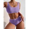High Waist Bikini Woman 2026 New Sexy Lace Swimwear Women Swimsuit High Cut Push Up Bikinis Set 2 Pieces Bathing Suit Beach Wea